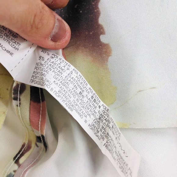 Zara WBB Collection Womens Skirt Watercolor Polyester Art Theme Size S - Picture 8 of 10